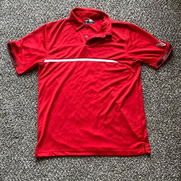 Red Callaway Opti Dry Golf Polo Shirt, Men's large short sleeve polo - Picture 1 of 6